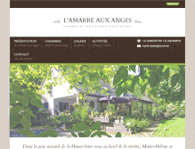 Tablet Screenshot of amarre-aux-anges.be
